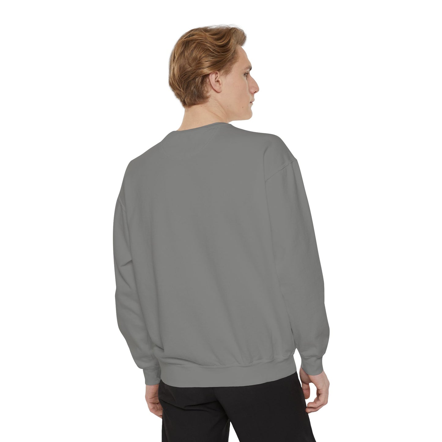 Colorful Stained Glass Flower Sweatshirt - Unisex Garment-Dyed Pullover