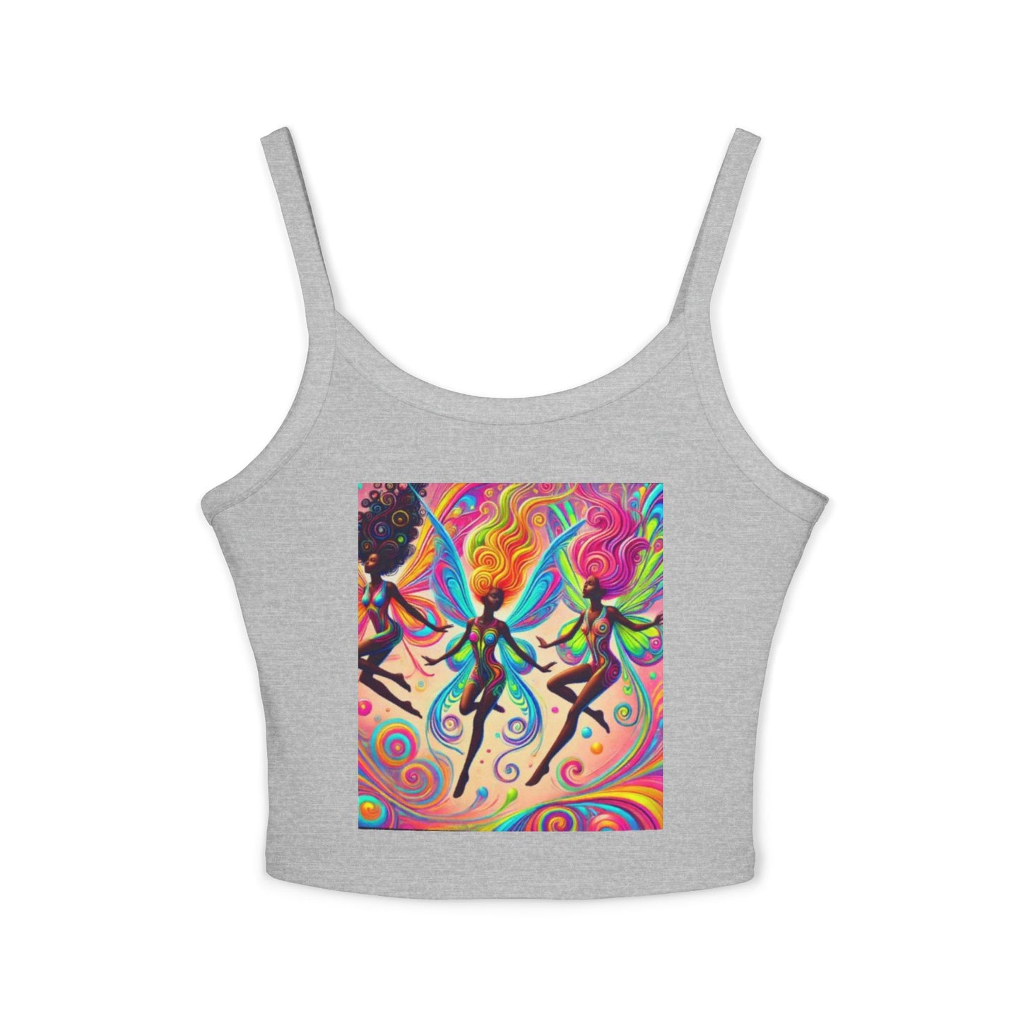 Colorful Bohemian Women's Spaghetti Strap Tank Top - Perfect for Festivals & Summer Vibes