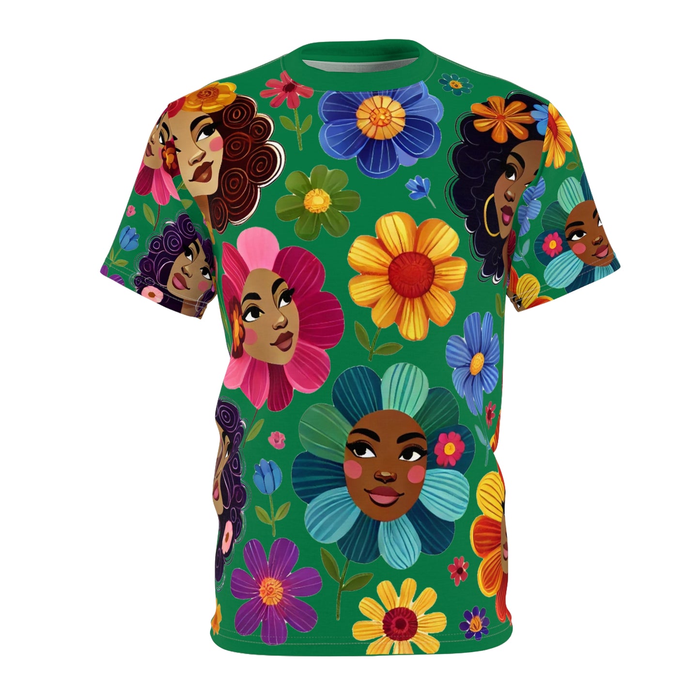 Vibrant Floral Unisex Tee - Celebrate Diversity with Colorful Art