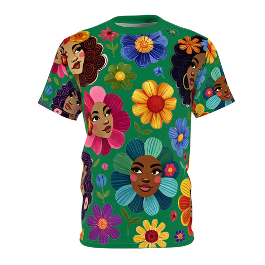 Vibrant Floral Unisex Tee - Celebrate Diversity with Colorful Art