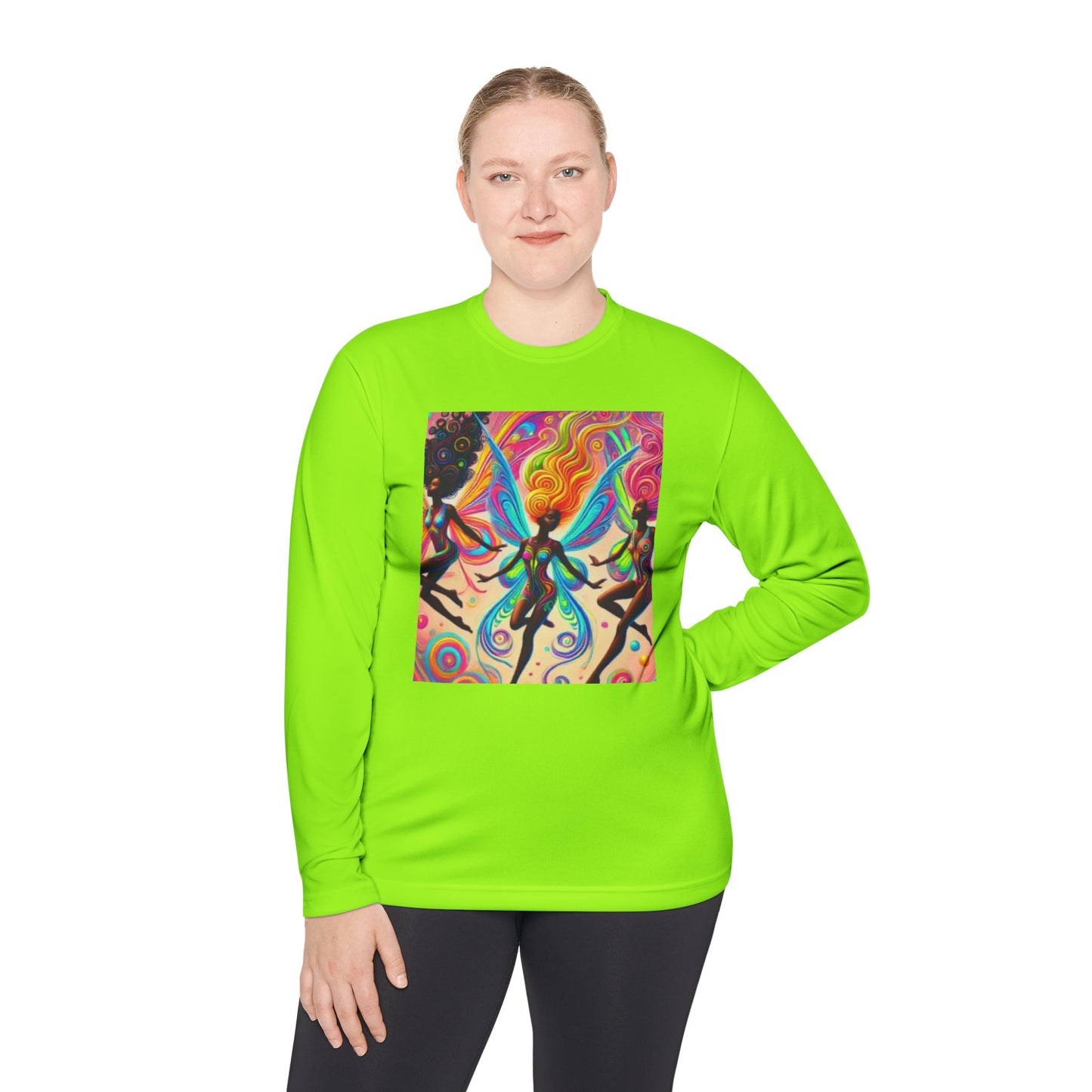 Colorful Dance Art Unisex Lightweight Long Sleeve Tee - Perfect for Festivals & Celebrations