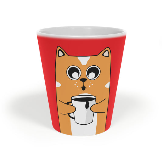 Cute Cat Latte Mug - 12oz Ceramic Coffee Cup for Cat Lovers