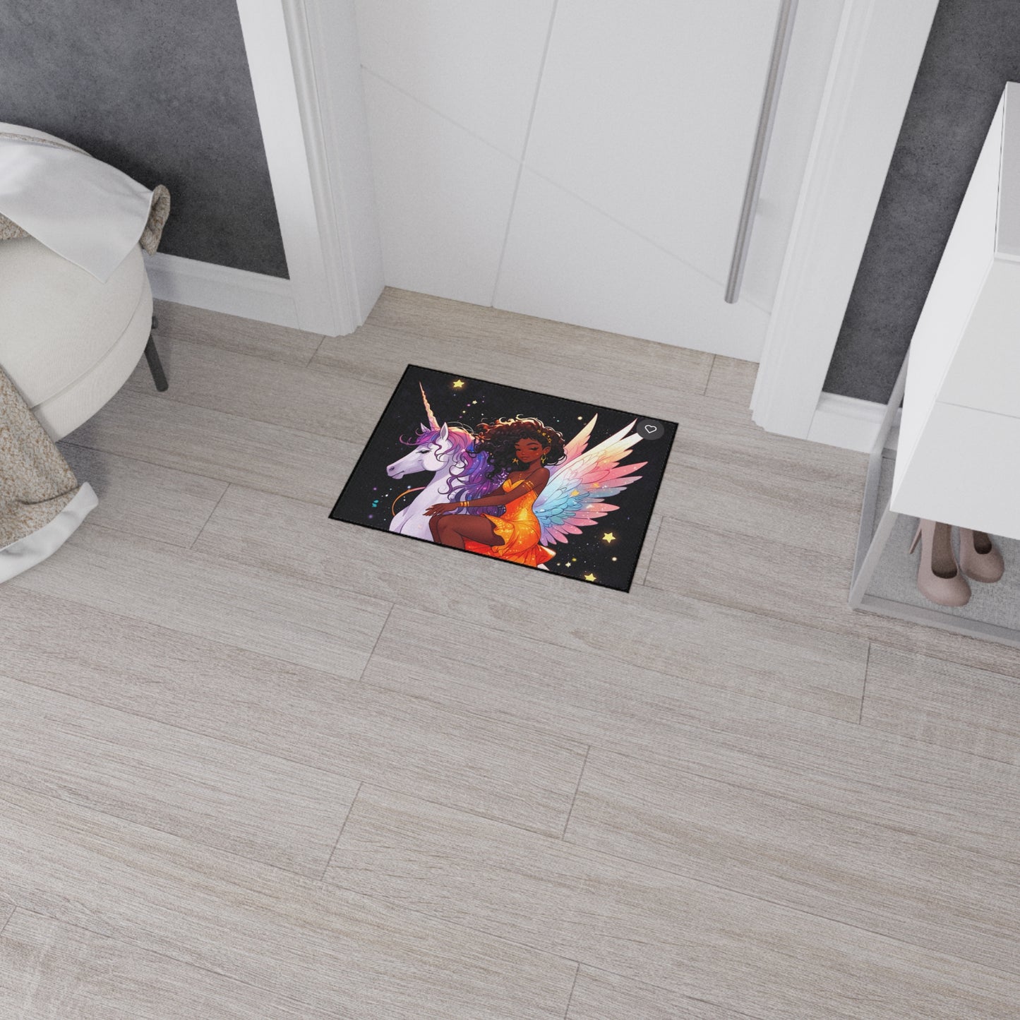 Magical Unicorn Floor Mat - Heavy Duty, Fantasy Decor for Home