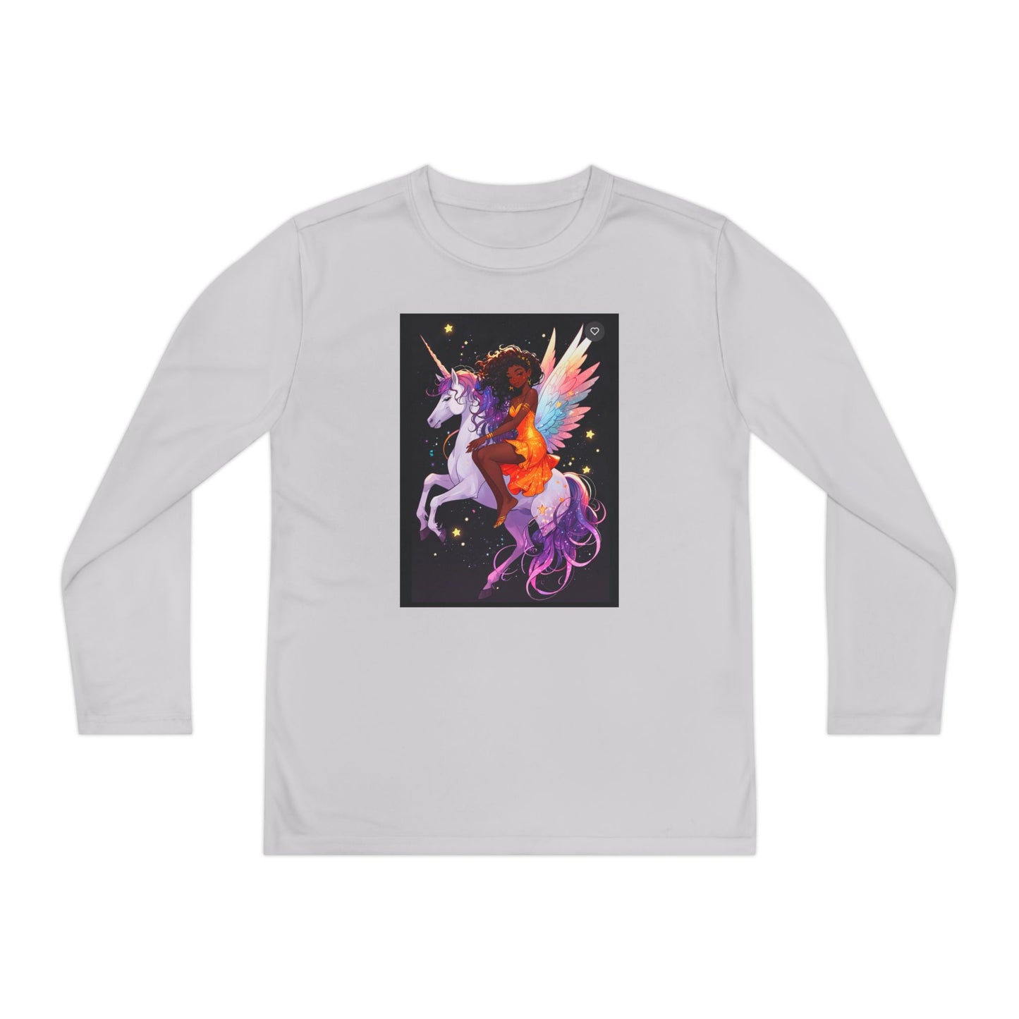 Magical Unicorn Youth Long Sleeve Tee - Vibrant Fantasy Design for Kids
