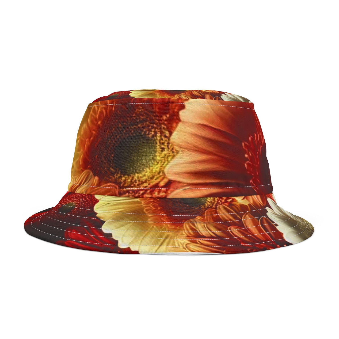 Floral Bucket Hat - Vibrant Garden Design for Summer Adventures