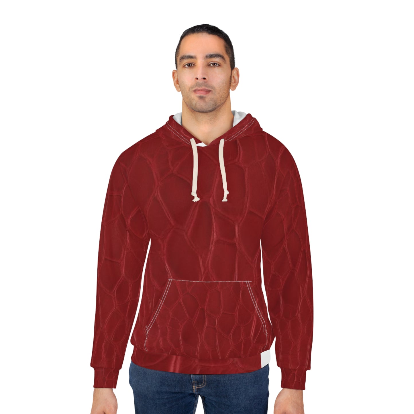 Stylish Crocodile Texture Unisex Pullover Hoodie