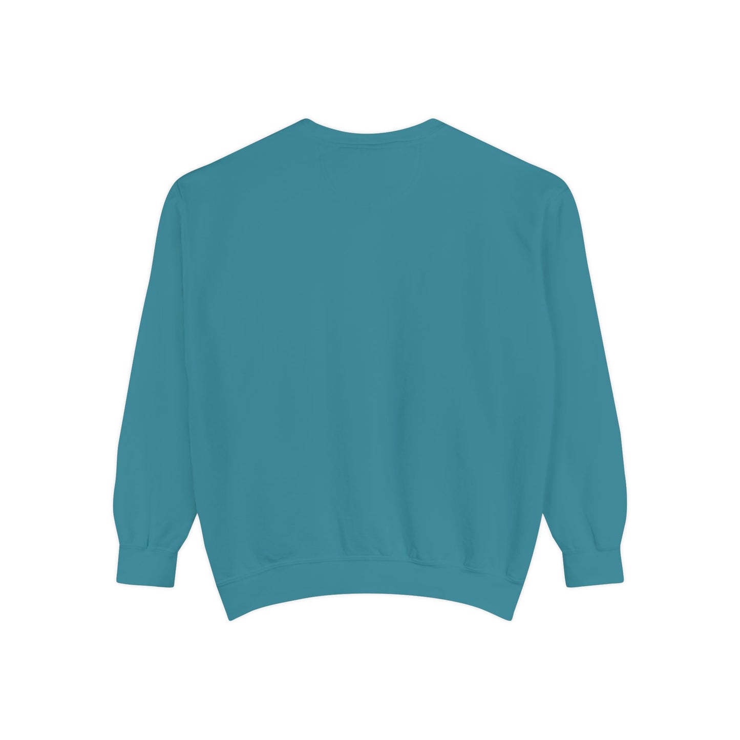 Artistic Garment-Dyed Unisex Sweatshirt - Abstract Ocean Design