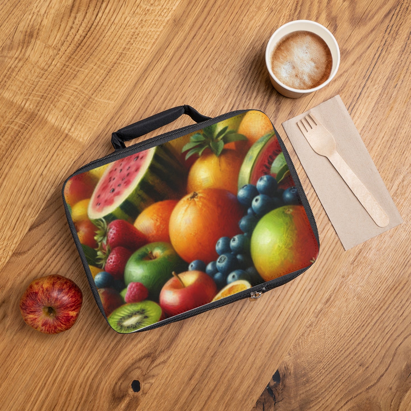 Colorful Fruit Design Lunch Bag - Perfect for Kids & Adults