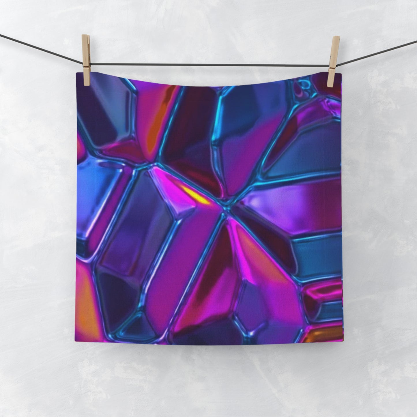 Vibrant Holographic Face Towel | Perfect for Self-Care & Festivals