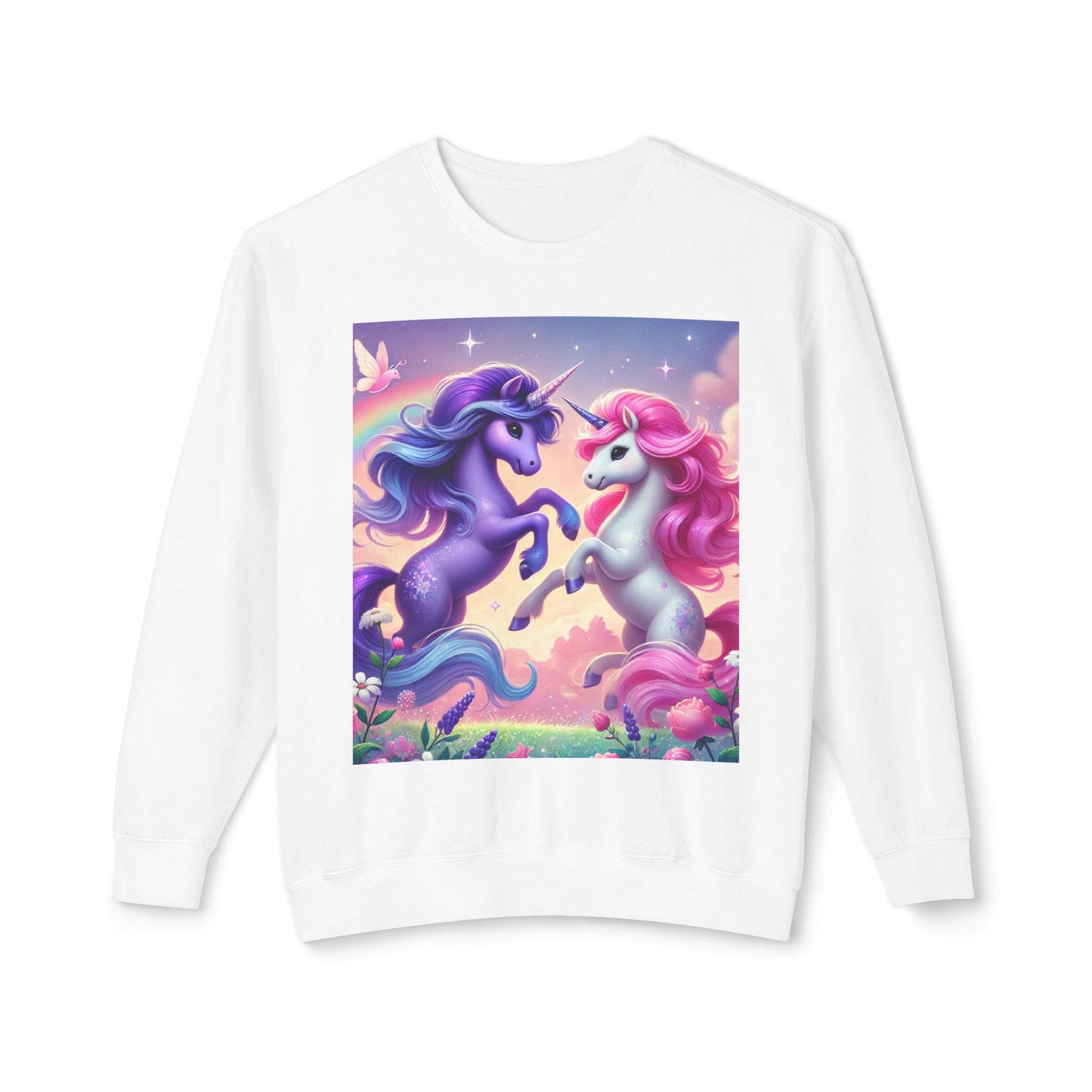Fairytale Unicorn Crewneck Sweatshirt - Cozy and Colorful