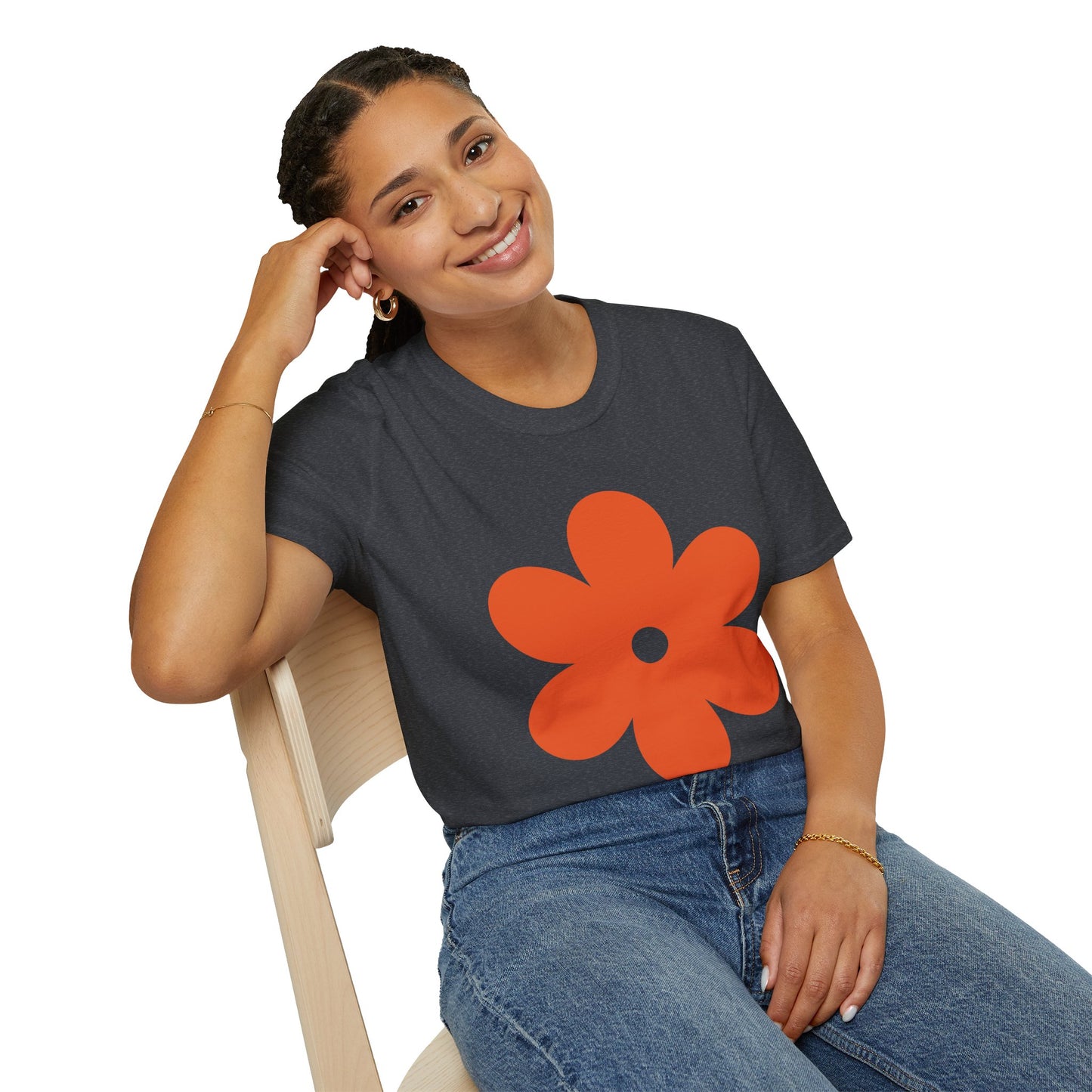 Retro Floral Unisex Softstyle T-Shirt - Perfect for Spring & Summer