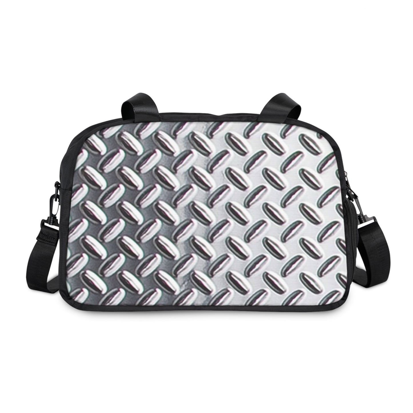 Durable Fitness Handbag with Stylish Metallic Design