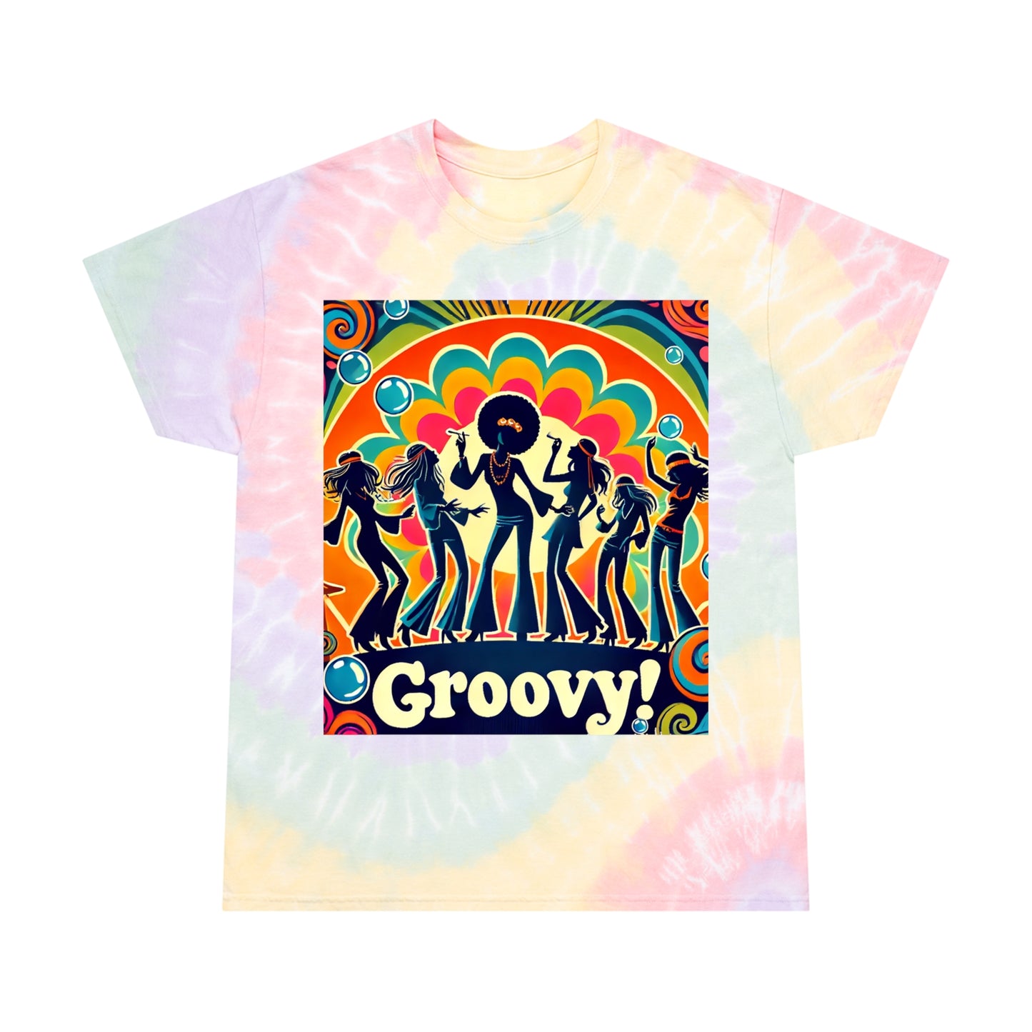 Groovy Tie-Dye Tee - Retro Vibe T-Shirt for Music Lovers